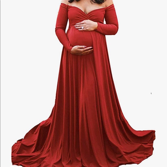 Dresses & Skirts - ❤️‍🔥HP❤️‍🔥Small Red Maternity Dress